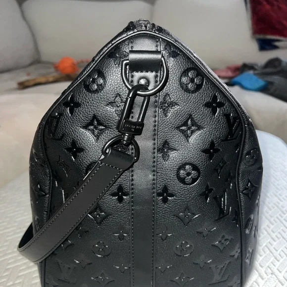 Louis Vuitton Keepall Bandouliere 50 Monogram Shadow Black - Picture 6 of 10